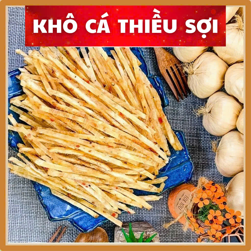 Khô cá thiều que Phú Quốc tẩm gia vị ăn liền loại 1, cá khô nướng ăn liền siêu ngon, ăn vặt HTC Food