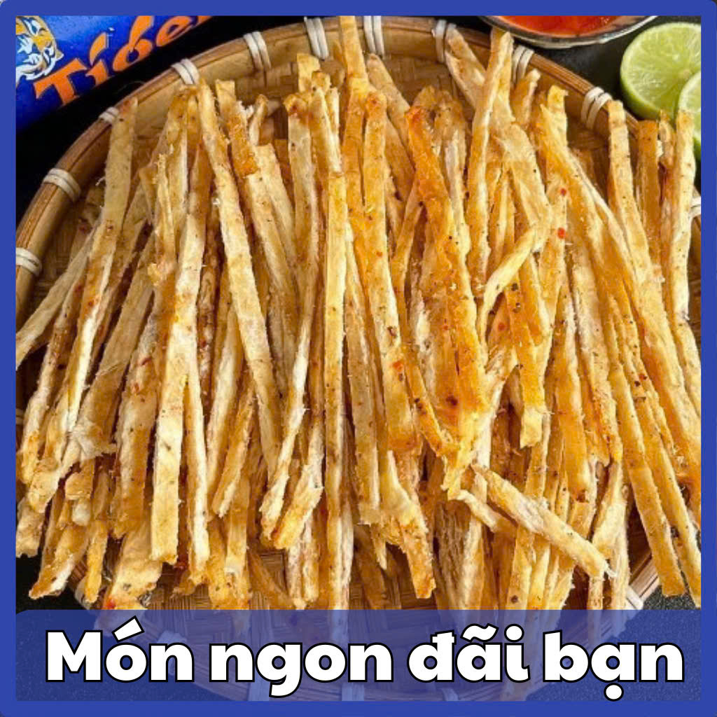 Khô cá thiều que Phú Quốc tẩm gia vị ăn liền loại 1, cá khô nướng ăn liền siêu ngon, ăn vặt HTC Food