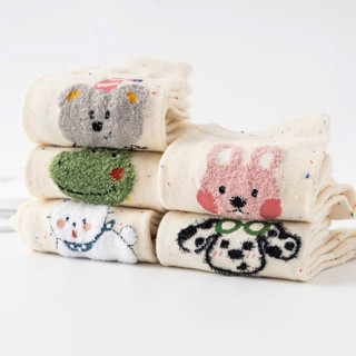 Sét 10 đôi tất cổ cao hoạ tiết cún, thỏ dễ thương, chất mềm mịn TVM020 🌸🌸🌸