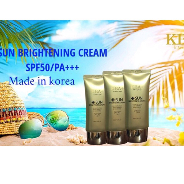 Kem chống nắng KBA SPF 50+PA++++(típ 50 ml)