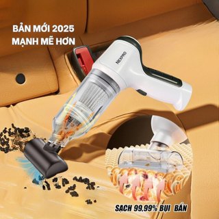 Máy Hút Bụi Cầm Tay Mini Không Dây 6 Đầu Hút, Máy Hút Bụi Ô Tô, Giường Nệm, Lông Chó Mèo