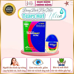 Dung dịch nhỏ mắt Tearsnat Ultra 12ml - Dùng cho người sử dụng kính áp tròng, khô rát mắt, kích ứng