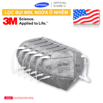 Combo 10 Khẩu Trang 3M 9001, 9001V Có Van, 9541, 9541V Than Hoạt tính Lọc Bụi Siêu Mịn - SAFEMALL