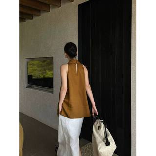 𝗡𝗶𝗺𝗮 𝗟𝗶𝗻𝗲𝗻 - |LY LINEN | Áo Linen cổ yếm xẻ tà