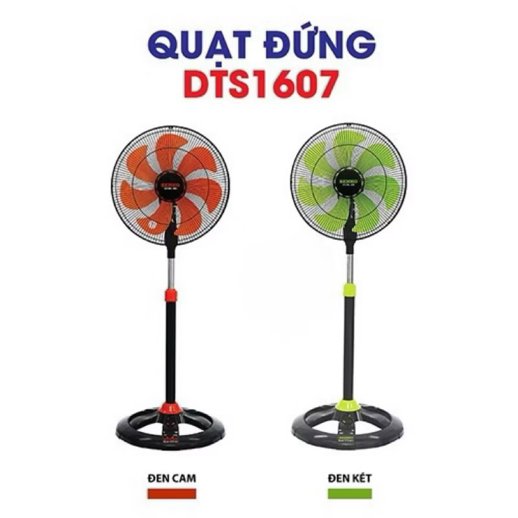 [ Mã mới 2026 ] QUẠT ĐỨNG  SENKO 5 cánh / 7 cánh , DCN 1801 /  DST 1607 , CÔNG SUẤT 75W / 65W, CAO 113 cm - 124 cm