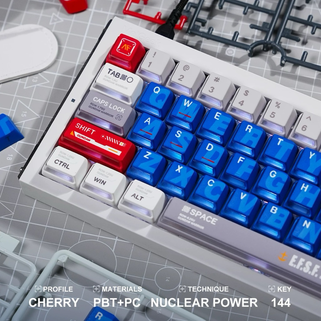Keycap set Gundam from Titan Nation PBT+PC | BigBuy360 - bigbuy360.vn