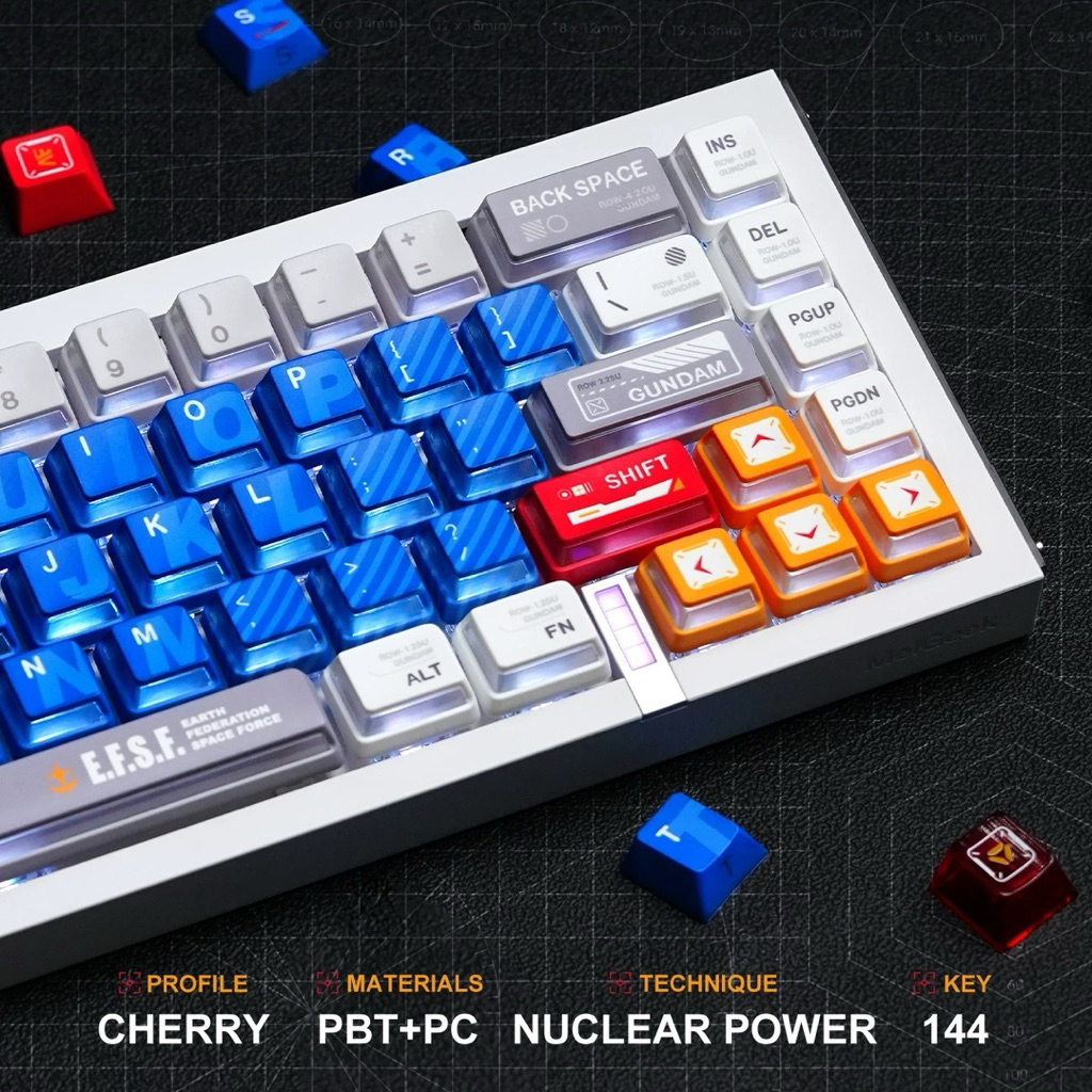 Keycap set Gundam from Titan Nation PBT+PC | BigBuy360 - bigbuy360.vn