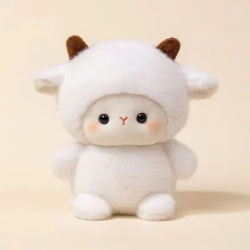 Gấu bông mini các loại động vật heo, gà, cún, chim cánh cụt, voi, cáo, chồn, gấu trúc, thỏ, cừu... size 20-25cm