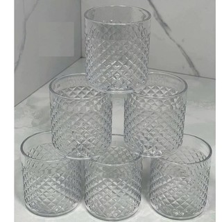 Combo 10 Cốc tròn kim cương hàng cao cấp 250ml, 350ml, 450ml nhựa Việt Nhật,cốc uống nước trong suốt