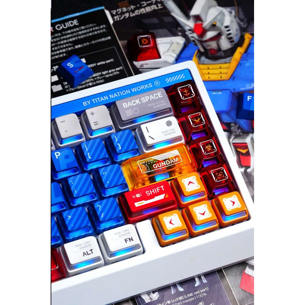 Keycap set Gundam from Titan Nation PBT+PC | BigBuy360 - bigbuy360.vn