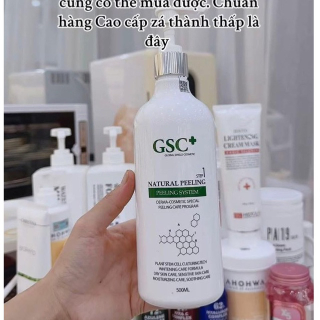 Kem tẩy da chết colagen GSC 500ml(Collagen whitening peeling)