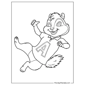 20 tranh tô màu Alvin And The Chipmunks (Mực và giấy chính hãng - an toàn cho bé)