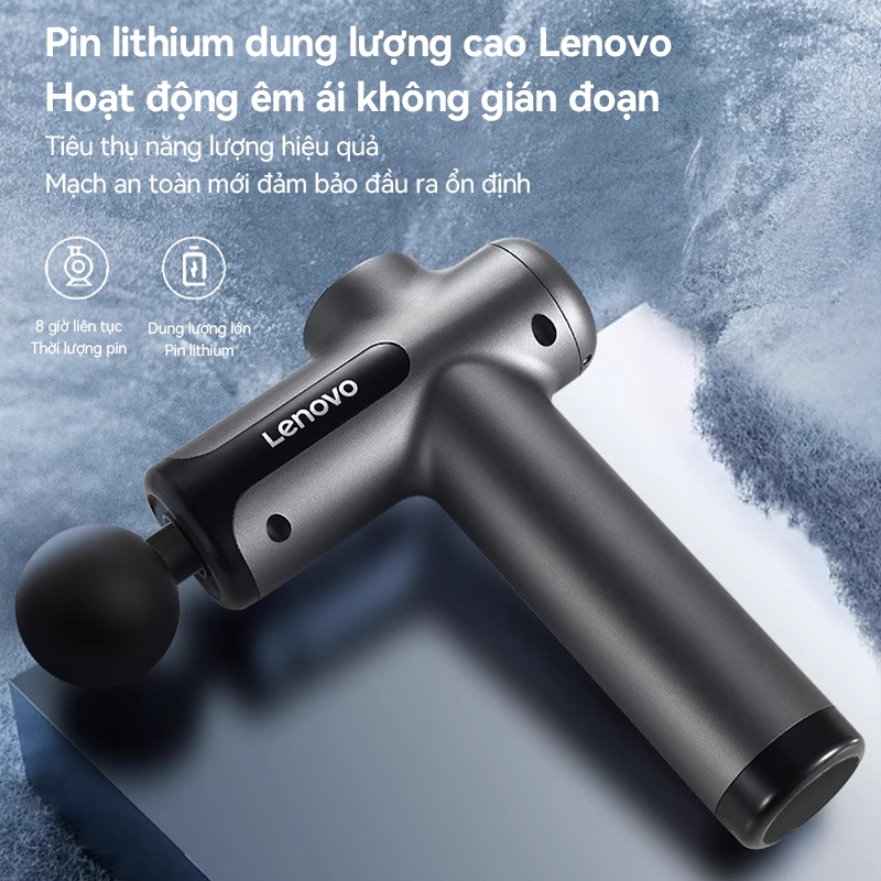 Máy massage cầm tay chính hãng Lenovo 99 mức lực đấm cực mạnh, máy massage cổ vai gáy, massage lưng giảm đau nhức