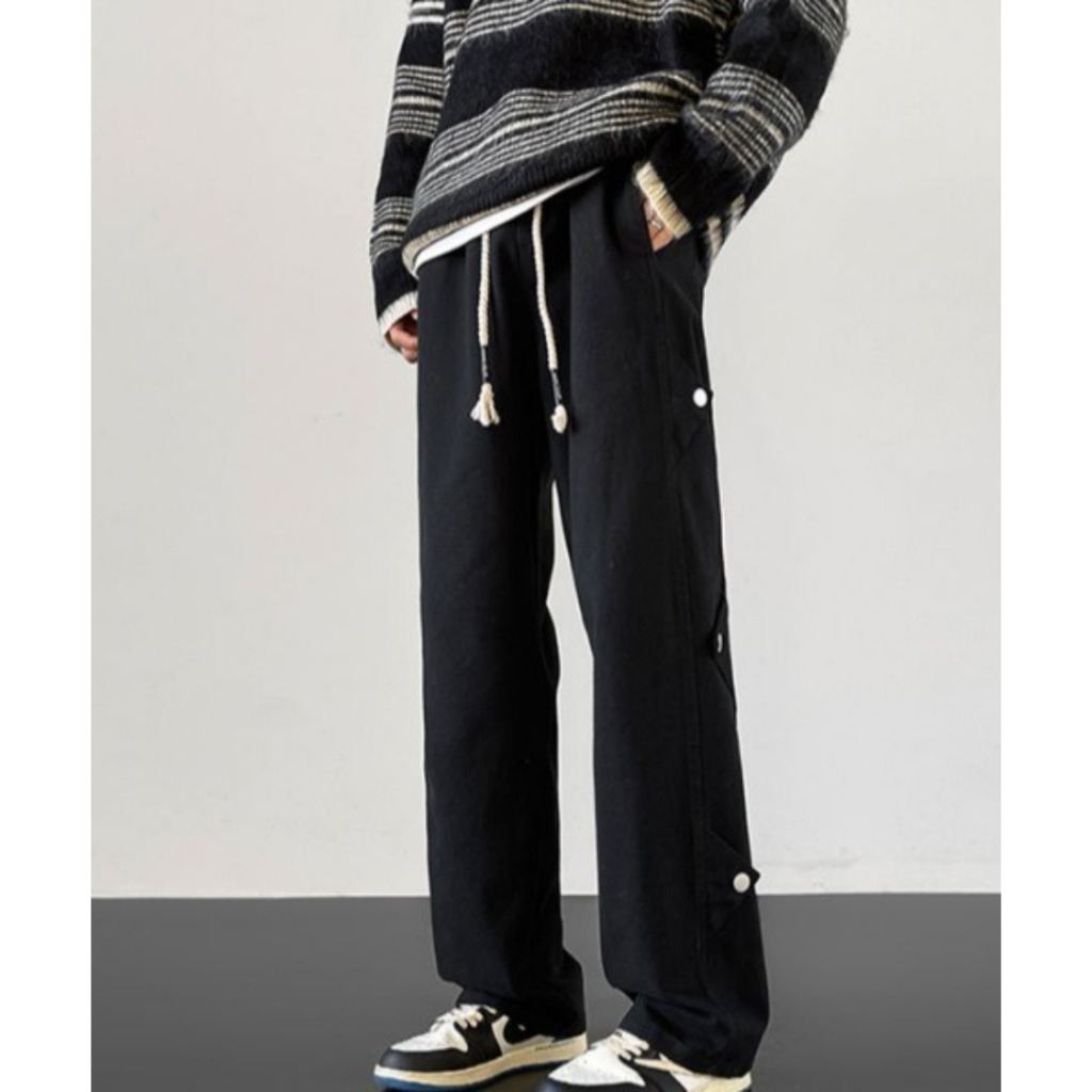 Quần jogger nam 6 nút chất kaki co dãn 4 chiều baggy thể thao lưng thun 3 size M,L,XL 40-70kg C1