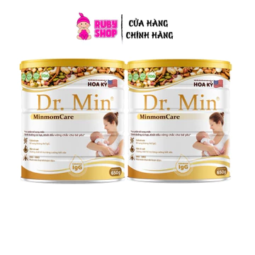 Combo 2 lon sữa hạt lợi sữa Dr.Min Mom 650g - Hỗ trợ sữa về nhiều đặc sánh thơm ngon