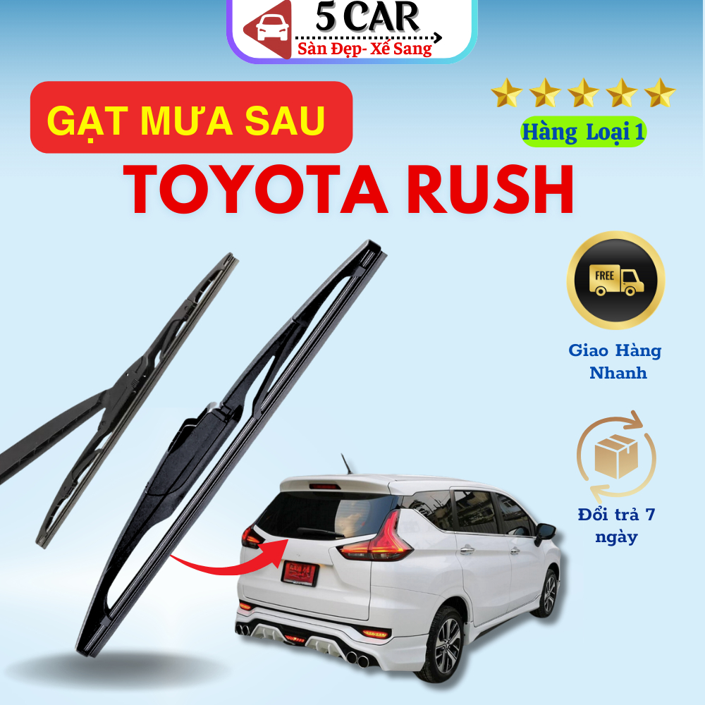 Lưỡi Gạt Mưa Sau Xe Ô Tô Toyota Rush- gạt nước sau xe Toyota Rush vừa khít xe siêu bền,siêu sạch TSG 307