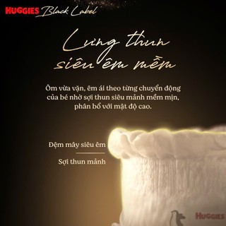 [MUA 2B TẶNG 1B CÙNG SIZE] Bỉm tã dán/ quần HUGGIES BLACK LABEL siêu mềm mỏng nhẹ – thấm hút nhanh, thoáng khí