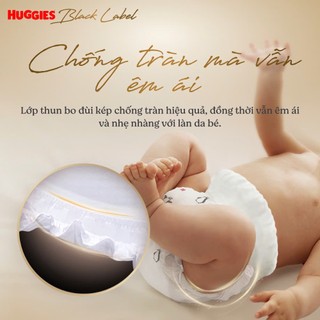 [MUA 2B TẶNG 1B CÙNG SIZE] Bỉm tã dán/ quần HUGGIES BLACK LABEL siêu mềm mỏng nhẹ – thấm hút nhanh, thoáng khí