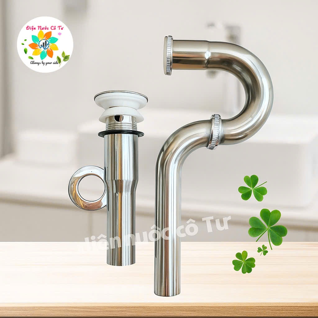 Bộ xả LAVABO INOX - Bộ xả lavabo chữ P | Shopee Việt Nam