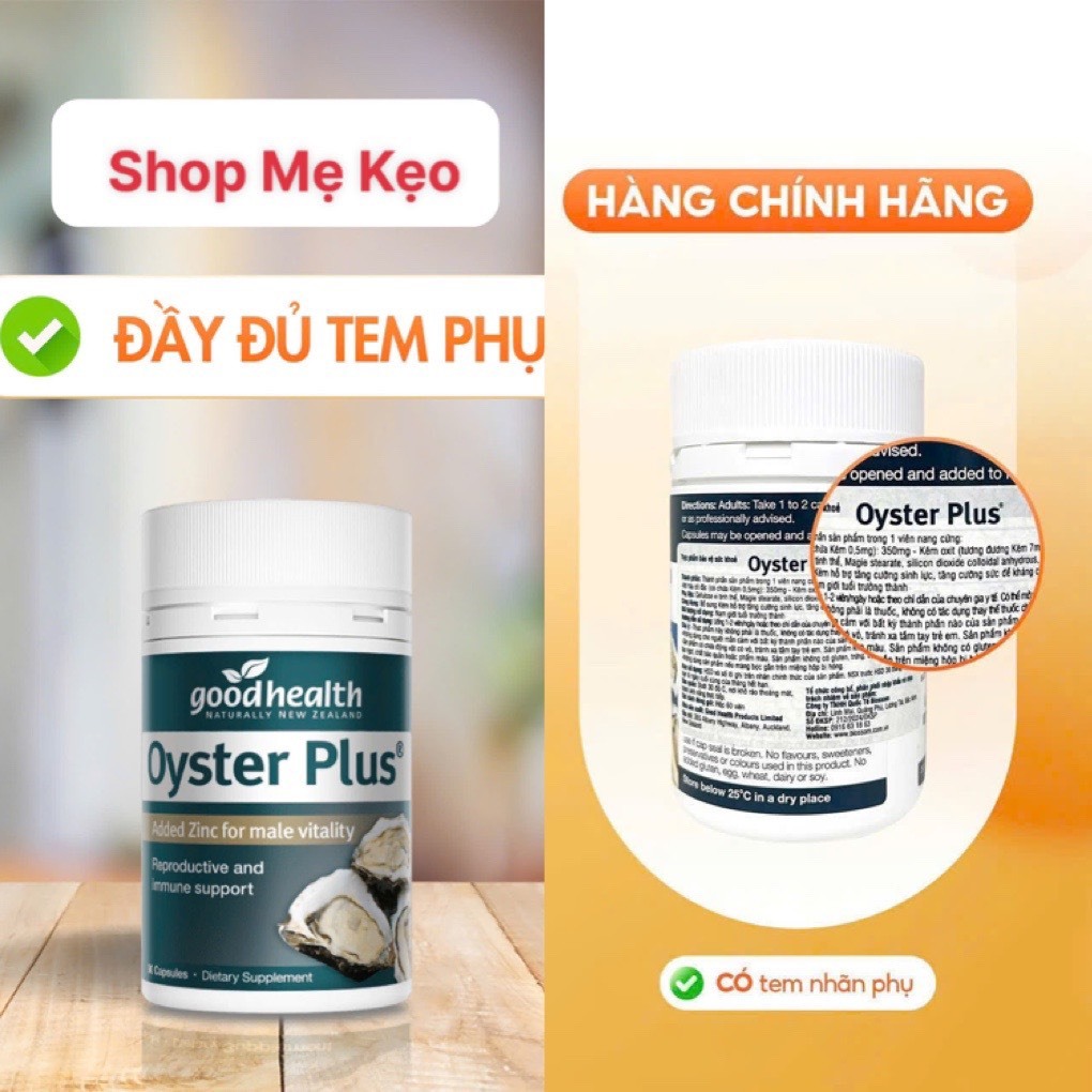 Bộ Sản Phẩm Thực phẩm bảo vệ sức khỏe: Oyster Plus Capsules, Blackmores Evening Primrose Oil 190viên