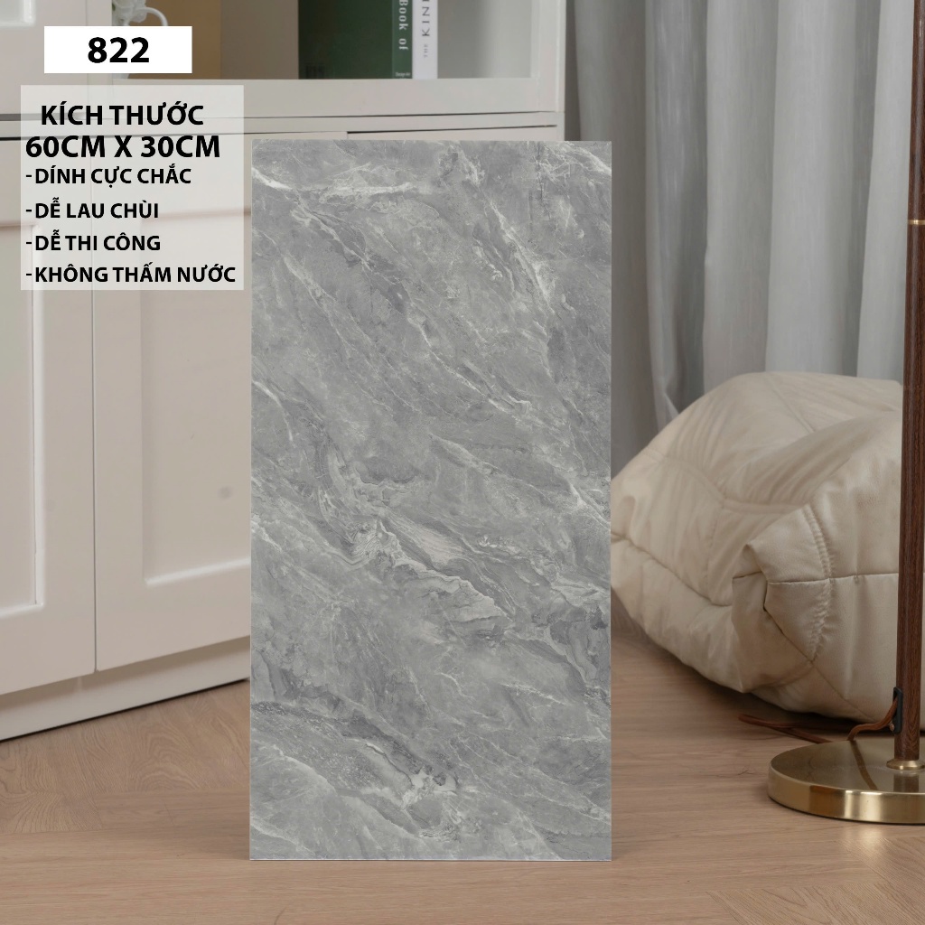 combo 100 tấm miếng dán tường phủ nhựa PVC 3D kích tấc 60x30cm tráng ...