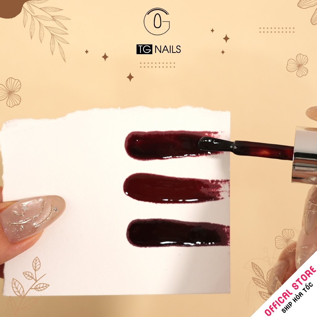 Sơn gel đỏ lẻ TG thời thượng, sáng da