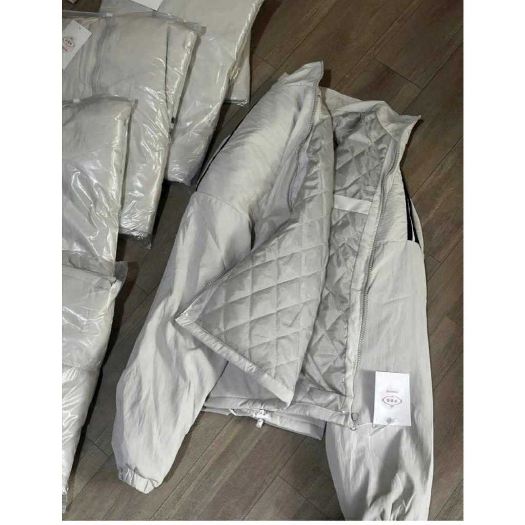 <35-60kg> Áo Khoác Bomber Nữ Lót Lông Siêu Am Cao Cấp, Áo Phao Nữ Dáng Croptop 2 Lớp Hàng Mới loại 1