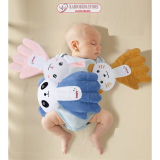 Gối bàn tay chống giật mình cho bé hình thú, giúp bé ngủ ngon - Kích thước 37x24cm