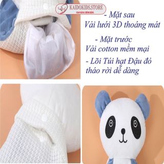 Gối bàn tay chống giật mình cho bé hình thú, giúp bé ngủ ngon - Kích thước 37x24cm