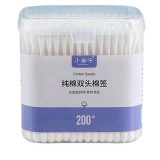 Tăm Bông 2 Đầu TUQI – Hộp 200 Que - 100% COTTON AN TOÀN THÂN THIỆN VỚI MÔI TRƯỜNG