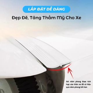 Gioăng Cao Su Chắn Rác Cốp Xe Đa Năng Cách Âm, Chống Ồn, Chống Nước, Ngăn Bụi - Cuộn 1,4 Mét