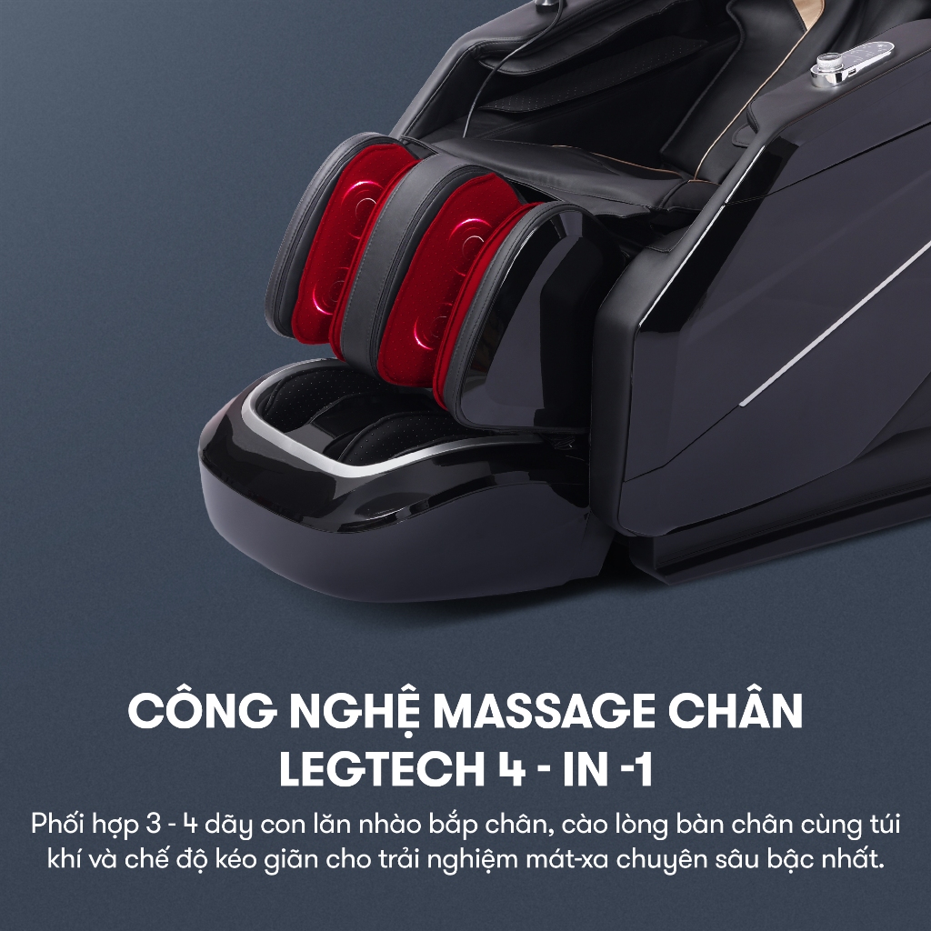 CHỈ GIAO MIỀN BẮC | Ghế massage KINGSPORT G16 Sonic công nghệ Massage Kingtech Touch Pro, 12 bài massage chuyên nghiệp