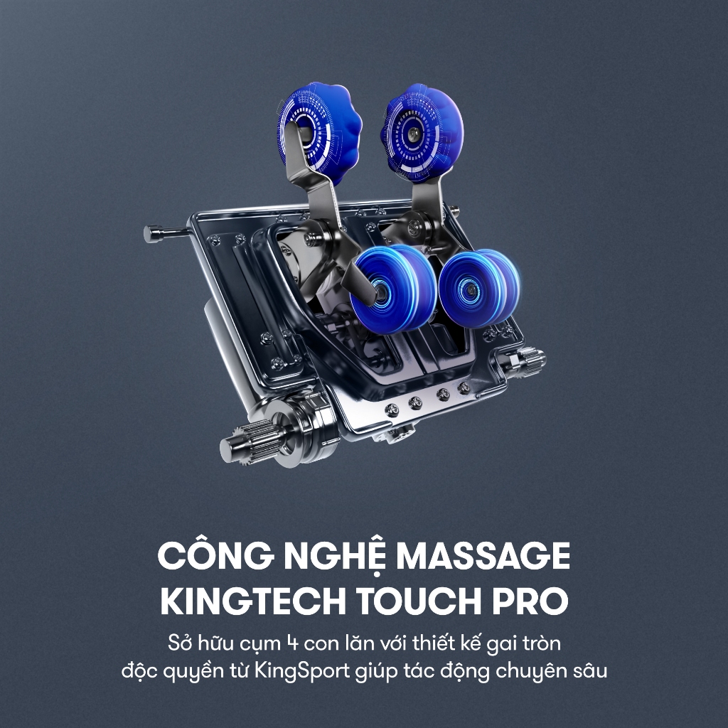 CHỈ GIAO MIỀN BẮC | Ghế massage KINGSPORT G16 Sonic công nghệ Massage Kingtech Touch Pro, 12 bài massage chuyên nghiệp