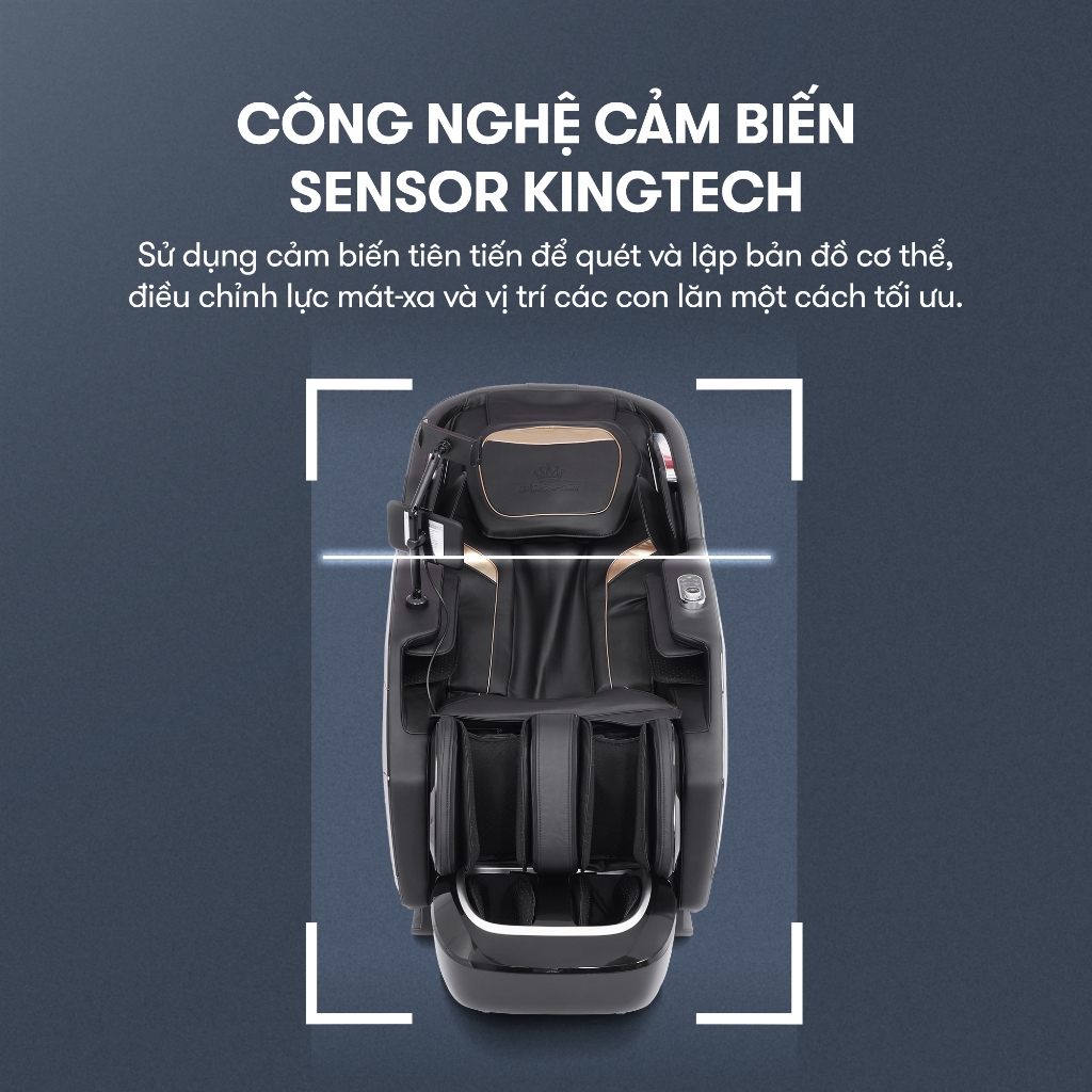 CHỈ GIAO MIỀN BẮC | Ghế massage KINGSPORT G16 Sonic công nghệ Massage Kingtech Touch Pro, 12 bài massage chuyên nghiệp