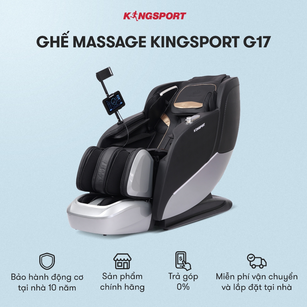 Ghế massage KINGSPORT G17 Sonic công nghệ massage Kingtech Touch Pro, công nghệ massage sóng âm