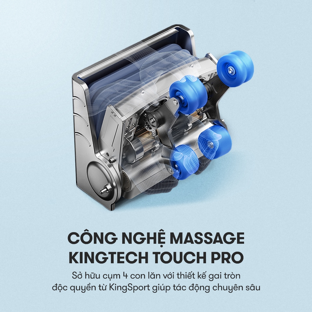 Ghế massage KINGSPORT G17 Sonic công nghệ massage Kingtech Touch Pro, công nghệ massage sóng âm