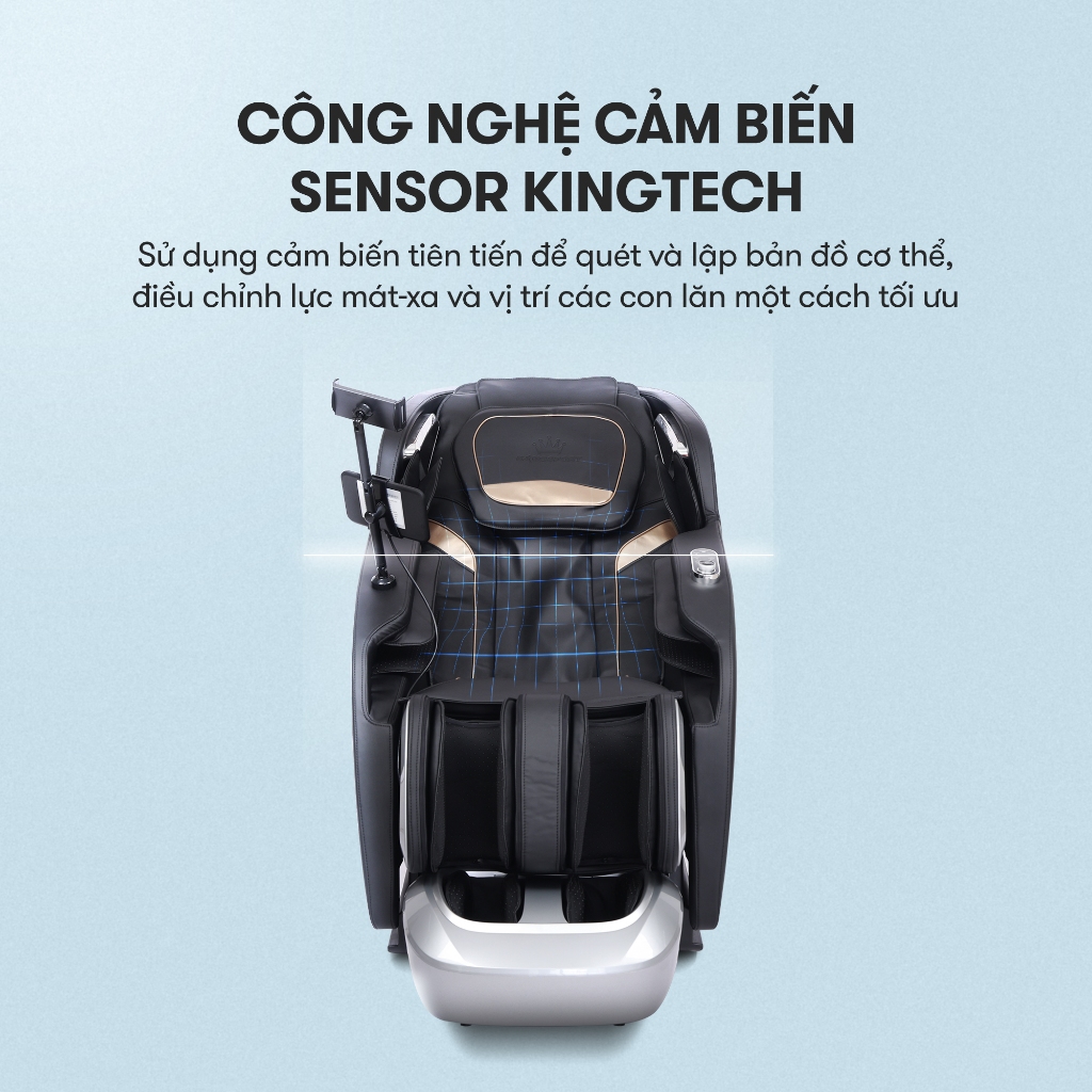 Ghế massage KINGSPORT G17 Sonic công nghệ massage Kingtech Touch Pro, công nghệ massage sóng âm