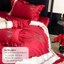 Bộ chăn ga gối lụa cưới cao cấp MemMinbedding Luxury phong cách sang trọng, chất vải mềm mướt