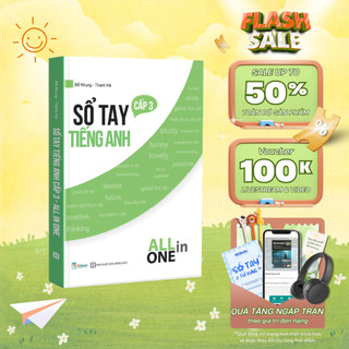 Sách - Sổ tay tiếng anh cấp 3 - All in one - MCBooks Chính Hãng