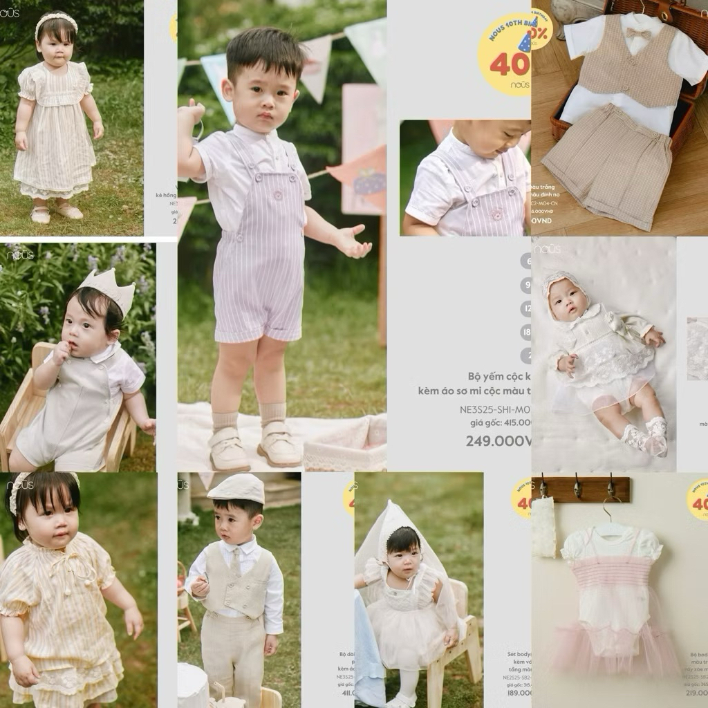Nous Party - Bộ đại tiệc cao cấp cho bé trai và bé gái