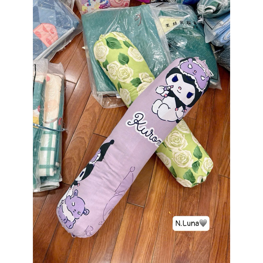 Gối ôm hoa trà kuromi hàng rẻ 90cm