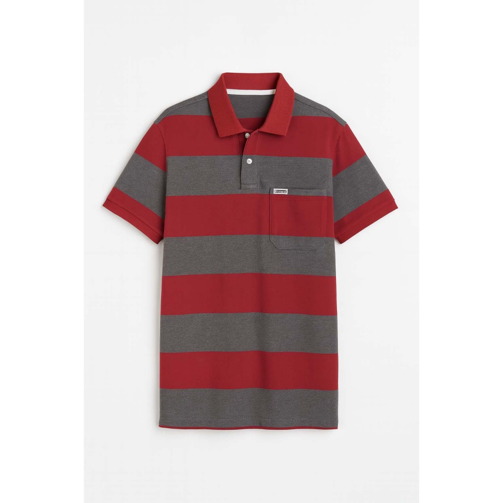 Áo Thun Nam, Áo Thun Trung Niên Form Polo Ba Sọc Cotton Thoáng Mát Thanh Lịch Sang Trọng Quý Phái