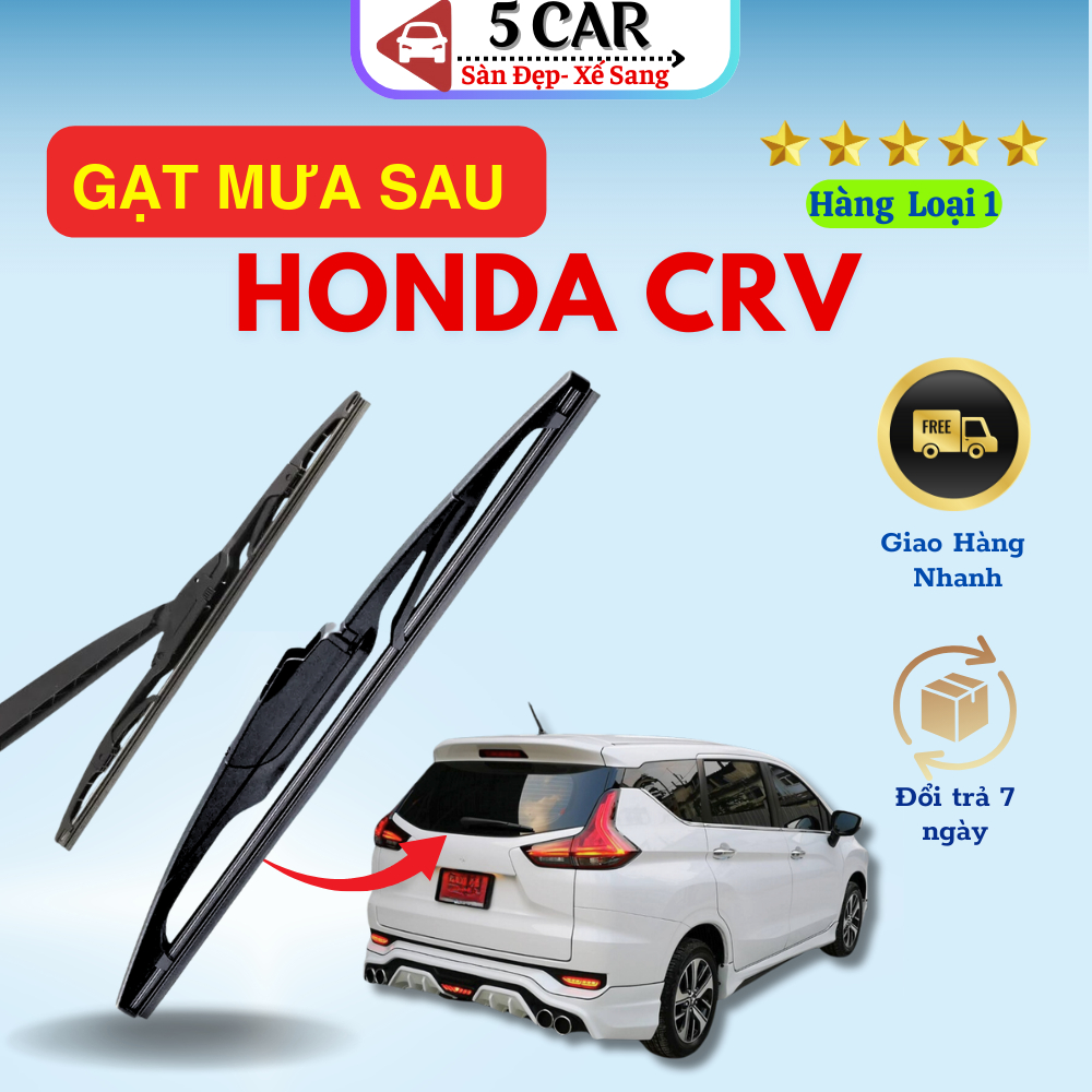 Lưỡi Gạt Mưa Sau Xe Ô Tô Honda CRV sắt Đời 2014-2017 - gạt nước sau xe Honda CRV  vừa khít xe siêu bền,Sắt 12 inch