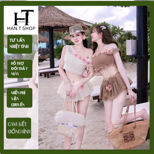 Bikini Set đồ bơi đi biển trễ HOA SIÊU CẤP cho tôn dáng thanh lịch HAN.T SHOP