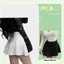 Chân váy ngắn dáng xoè lưng cao MCA phong cách dơn giản C110
