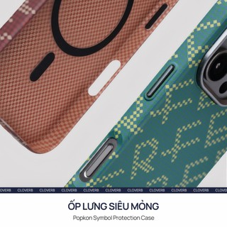 Ốp Lưng Carbon 3D Cho iPhone 17 Pro Max Siêu Mỏng Vòng Nam Châm Popkon