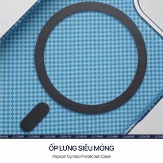 Ốp Lưng Carbon 3D Cho iPhone 17 Pro Max Siêu Mỏng Vòng Nam Châm Popkon