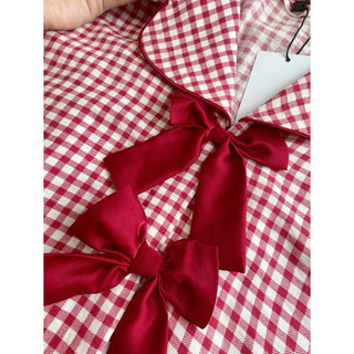 𝗛𝗮̀𝗻𝗴 𝗰𝗵𝗶́𝗻𝗵 𝗵𝗮̃𝗻𝗴 Bộ đồ ngủ mặc nhà pyjama Hoa nơ cotton xốp form rộng- ON WORKSHOP