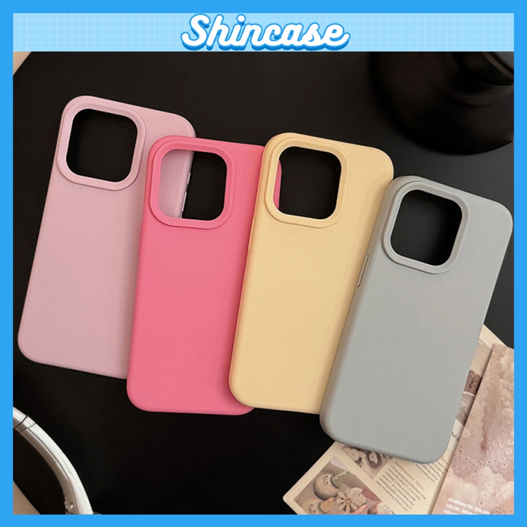 Ốp Lưng iPhone Chống Bẩn Lót Nhung Màu Hàn Quốc Dễ Thương Cho  iP 7/8/X/XS/11/12/13/14/15/16/17/Plus/Pro/Max/Air