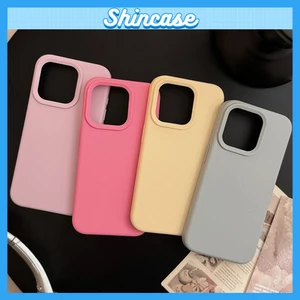 Ốp Lưng iPhone Chống Bẩn Lót Nhung Màu Hàn Quốc Dễ Thương Cho iP 7/8/X/XS/11/12/13/14/15/16/17/Plus/Pro/Max/Air